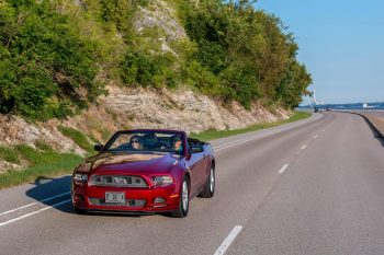 Convertible on Illinois Great River Road