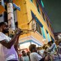 musicians playing on frenchman street in new orleans louisiana