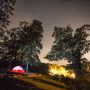 tent at night at mississippi river state park marianna arkansas